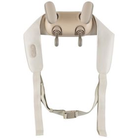 Neck Shoulder Massager with 2 Heat Levels for Pain Relief-Beige