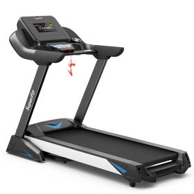 4.75 HP Treadmill with APP and Auto Incline for Home and Apartment-Black