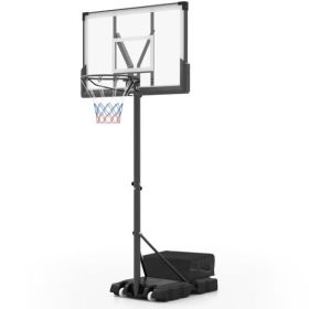 Portable Basketball Hoop Outdoor Basketball Goal System Adjustable for Kids Teens Adults