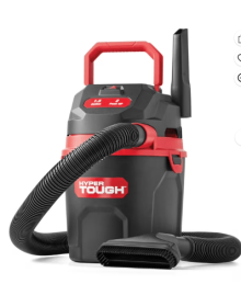 Hyper Tough 1.5 Gallon 2 Peak HP Poly Wet/Dry Vacuum, VH105 3502, New