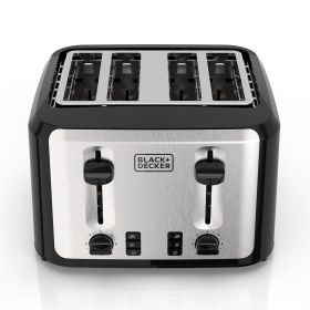 4-Slice Toaster with Extra Wide Slots and Drop-Down Crumb Tray
