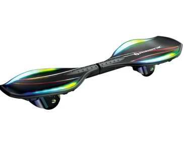 Razor Black Label Ripstik Ripster Light-up, Caster Skateboard with Multi-Color Lights, for Child 8+