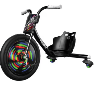 Razor RipRider 360 Lightshow - Drift Trike with Colorful Lights, 3 Wheeled Ride-on Toy for Kids 5+