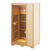 VEVOR Far Infrared Wooden Sauna, Room Home Sauna Spa for One Single Person