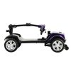 Four wheels Compact Travel Mobility Scooter with 300W Motor for Adult-300lbs, Dark Purple