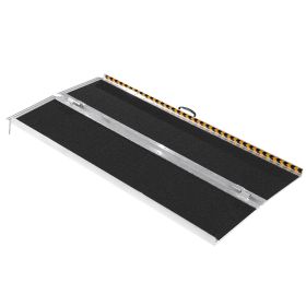 VEVOR Portable Wheelchair Ramp, 6 ft 800 lbs Capacity, Non-Slip Aluminum Folding Threshold Ramp, Foldable Mobility Scooter Ramp Wheel Chair Ramp