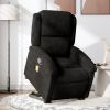 Stand up Massage Recliner Chair Black Velvet