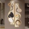 39.4" Modern Abstract Geometric Multi-color Acrylic Wall Art with LED Backlighting