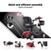 MAX SPORT RED 4 Wheels Outdoor Compact Mobility Scooter with 2pcs*12AH Lead acid Battery