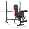 Press Bench, Heavy Duty Multiple Function Workout Adjustable Bench with Preacher Curl, Leg Developer