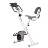 Folding Exercise Bike, Indoor Stationary Bike with 8-Level Magnetic Resistance and LCD Monitor, for Cardio Workout Grey