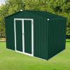 Metal garden sheds 8ftx6ft outdoor storage sheds Green+White
