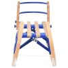 Foldable Sledge with Backrest 43.3" Plywood