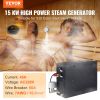 VEVOR Steam Shower Generator, 15 kW, Segmented Heating & Temperature Customization & 24h Timer Steam Bath Kit