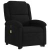 Stand up Massage Recliner Chair Black Velvet