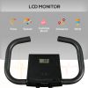 Foldable Exercise Bike Indoor Stationary Bike w/ 8-Level Magnetic Resistance LCD Screen Phone Holder for Home Gym Black