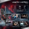 Press Bench, Heavy Duty Multiple Function Workout Adjustable Bench with Preacher Curl, Leg Developer