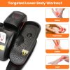 Under Desk Elliptical Machine Seated Pedal Exerciser Leg Foot Trainer Stepper Exerciser with 5 Speed Levels 3 Auto Modes LCD Monitor for Seniors Offic