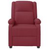 Massage Chair Wine Red Faux Leather