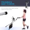 Foldable Upright Training Exercise Bike Indoor Stationary X Bike with 8 Levels of Magnetic Resistance for Aerobic Exercise, Grey