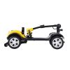 Four wheels Compact Travel Mobility Scooter with 300W Motor for Adult-300lbs, YELLOW