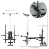 Adjustable Weight Bench with Pulley System for Home Gym Full Body Workout