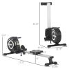 Magnetic Rowing Machine Adjustable Resistance Rower with LCD Digital Monitor Fully Body Health & Fitness for Home Use