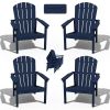 HDPE Stackback Adirondack chair, 4 Pack