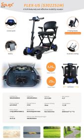 S302151-Electric folding mobility scooter (Color: as Pic)