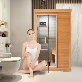 infrared sauna room single room (Color: Natural)