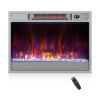 23 Inch 1500W Recessed Electric Fireplace Insert with Remote Control
