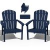 HDPE Stackback Adirondack chair, 4 Pack