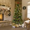 7.5 FT Artificial Christmas Tree with DIY 400 Warm White LED Lights